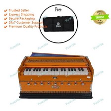 Bina 17No. 3.5 Octave 9 Stopper Double Reeds 42 Keys Standard Harmonium with Bag