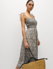 Marks & Spencer Womens Cotton Maxi Slip Dress in Purple - M&S