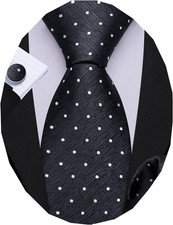 Ties for Men Tie Sets Polka Dot Necktie Pocket Square
