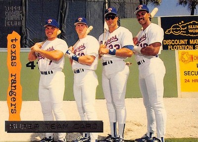 1994 Topps Stadium Baseball Club Super Team Card Texas Rangers #27 RARE
