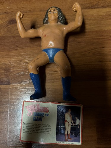 Vtg 1984 ANDRE THE GIANT Long Hair WWF LJN With Bi...