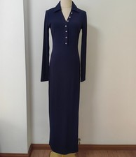 Women Reformation Collared Pleated Knit Long Sleeve Midi Dress