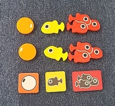 Finspan Upgraded Double-sided Tokens (Eggs x80, Young Fish x80, Schools x36)