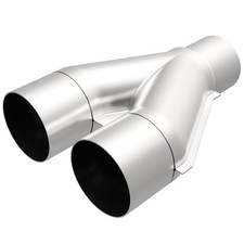 MagnaFlow Exhaust Pipe Y-Pipe Stainless Dual Inlet 4" 4" Single Outlet 10" Long