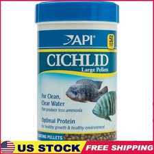 Cichlid Large Floating Pellets Fish Food 7oz Digestive Health Clean Water New