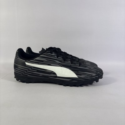 Puma Rapido III TT Turf Trainers Jr Size 6c Black Lace Up Cleats -NEW