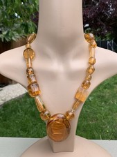 Amber Large Vintage Heavy Necklace 112.3 Grams
