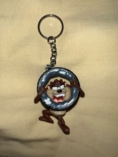 Vintage 1996 Taz Tasmanian Devil Looney Toons PVC Keychain