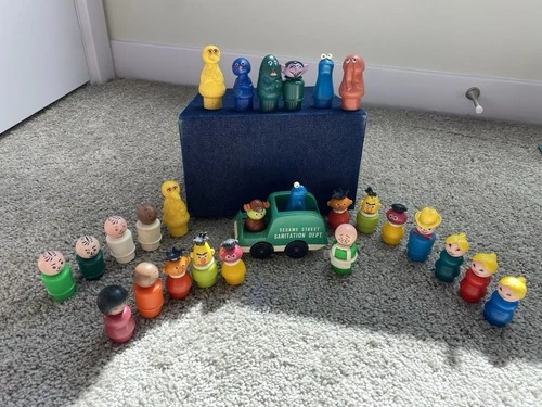 Vintage Little People Sets Including Sesame Street