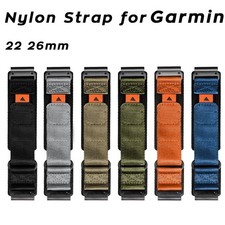 Cinturino nylon 26 mm 22 mm cinturino montaggio rapido per Garmin Fenix 8 Pro 51 mm AMOLED Solar 6