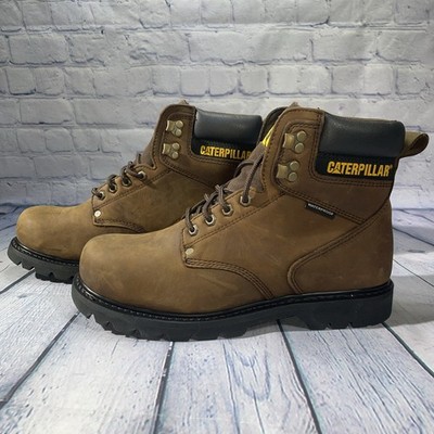 Caterpillar Second Shift Waterproof Soft Toe Work Boot Dark Brown P51086 Mens 11