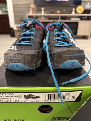 inov 8 roclite 29s Trail Running Sneakers - 7 - Used - Gray Berry Blue
