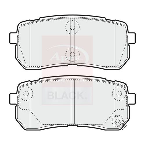 APEC Brake Pad Set, disc brake PAD1581B