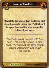 2006 Lesser of Two Evils 20 Uncommon World of Warcraft WOW TCG CCG