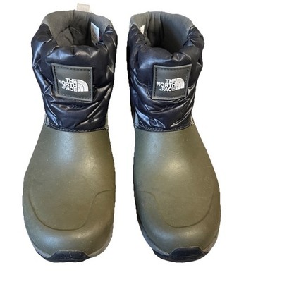 LIKNU The North Face Womens Yukiona Green Pull On Ankle Winter Snow Boots Sz 10 