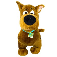 Vtg Cartoon Network Scooby Doo Talking Sitting Plush Dog Animal 1998 Works