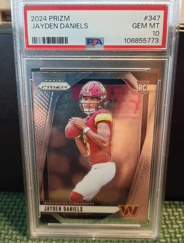 2024 Panini Prizm Rookies Jayden Daniels #347 (RC) PSA 10 GEM MINT