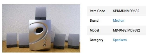 Medion 5.1 Surround Sound Satellite speaker set