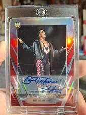 /5 Bret Hart Red Refractor Image Variation Autograph WWE 2026 Topps Chrome  RARE