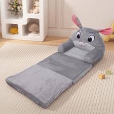 Foldable Children Sofa Kids Sofa Bed Comfortable Multipurpose Chair w/Armrests