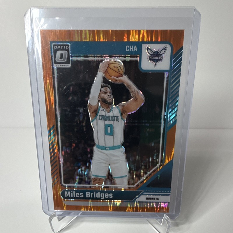 Panini 2024-25 Donruss Optic Miles Bridges Orange #208 Charlotte Hornets