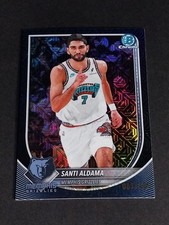 SANTI ALDAMA #/175 2025 Bowman Chrome Navy Blue Mojo Refractor NBA Card #BCV-200