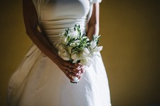 abito da sposa "Le Spose di Gio" colore bianco avorio taglia 40