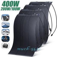 400W 200W Flexible Solar Panel 18V Portable Mono RV Camping Battery Charge Boat