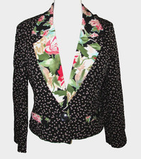 Vintage Carole Little Crop Jacket Multicolor Boho-6