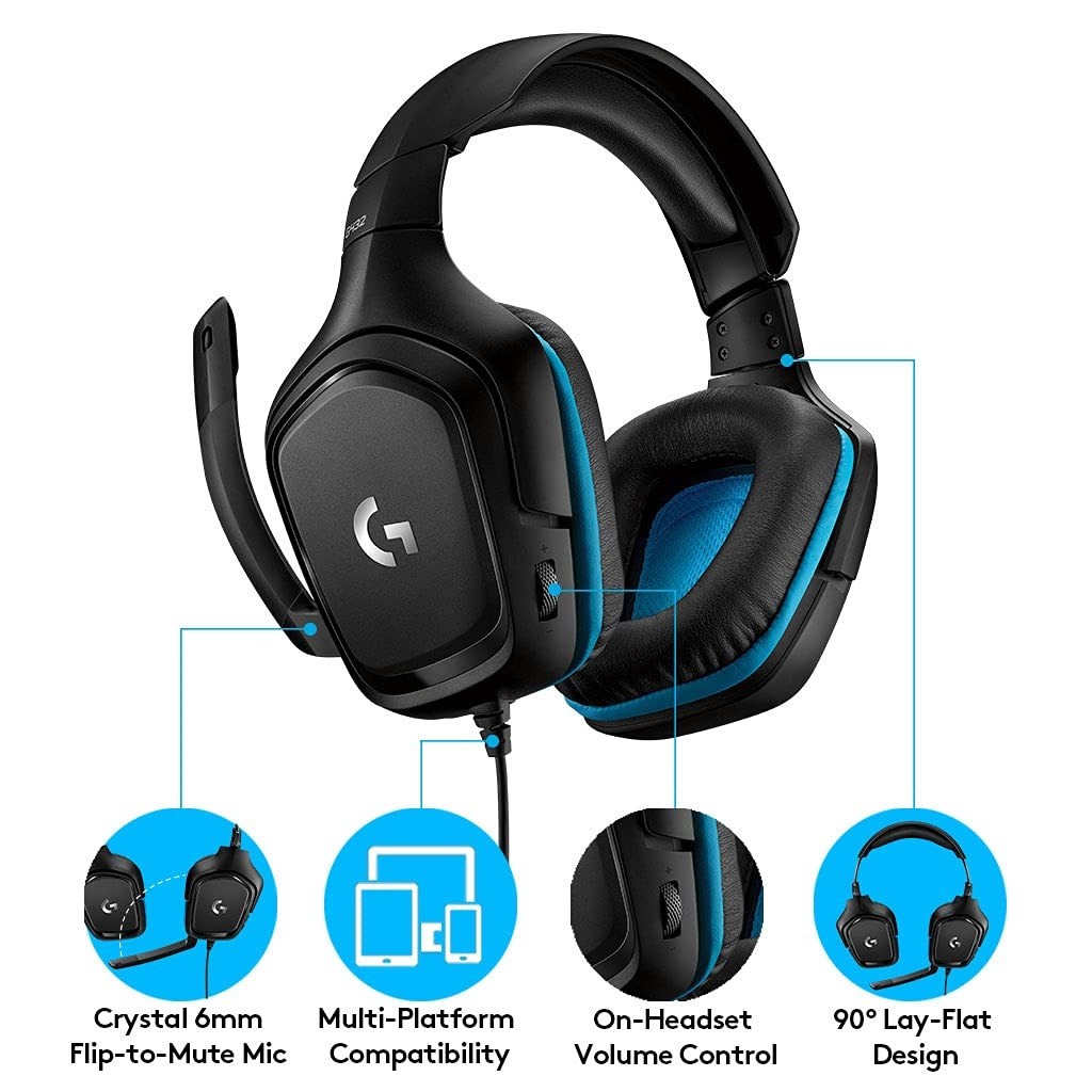 Logitech G432 7.1 Surround Sound Gaming Headset