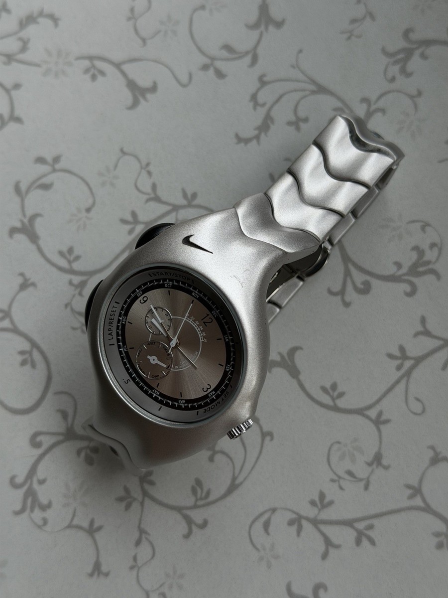 Vintage Nike Triax 90s Metal Steel Watch Hype Y2K Avantgarde Retro