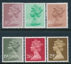 1982 GB MACHINS RANGE OF 6 FINE MINT MNH issued 27th January