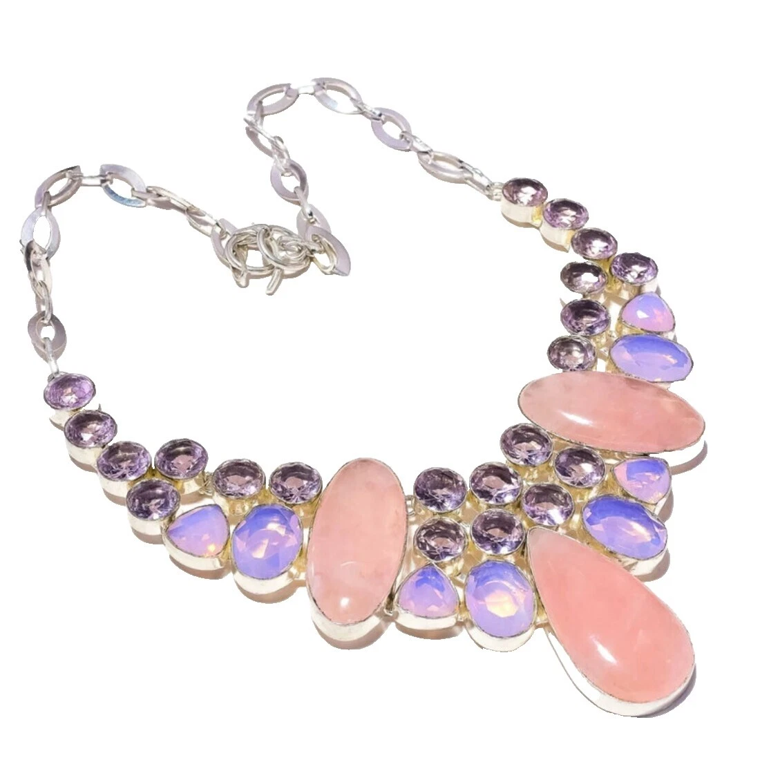 Babero de piedra de Cuarzo Moda Collares y Colgantes