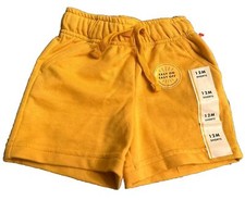 Cat  Jack Yellow Youth Girls Drawstring Fleece Shorts Sz 12 months New Kids