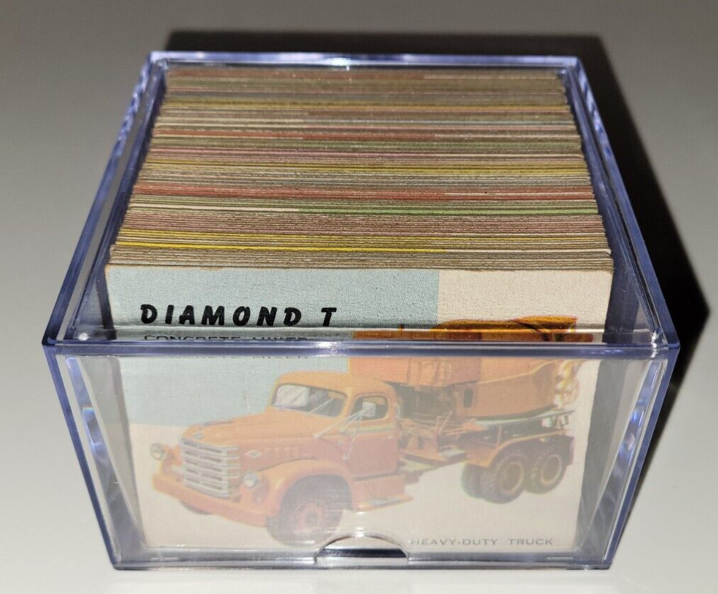 1954 WORLD ON WHEELS Trading CARD SET 118 / 180 NM + Case TOPPS