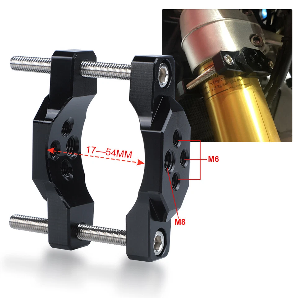 Motorcycle Headlight  Spot Light Turn Signal Holder Mount Bracket Fork Clamp US - Image 2 of 4