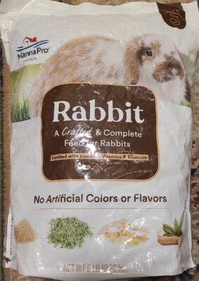 Manna Pro Rabbit Feed with Vitamins Minerals Complete Feed