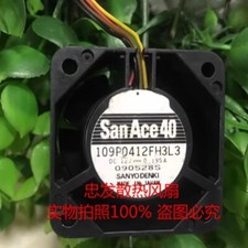 Sanyo 109P0412FH3L3 4028 DC12V 0.195A 4CM 4-Wire Waterproof Cooling Fan