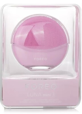 FOREO LUNA Mini 3 Face Cleanser skin care device Pearl Pink New In box $179 pmd