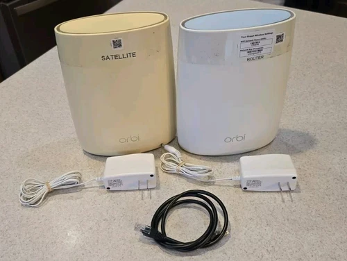 NETGEAR Orbi RBS50 & RBR50 Combo Satellite Home Mesh WiFi Tri-band AC3000
