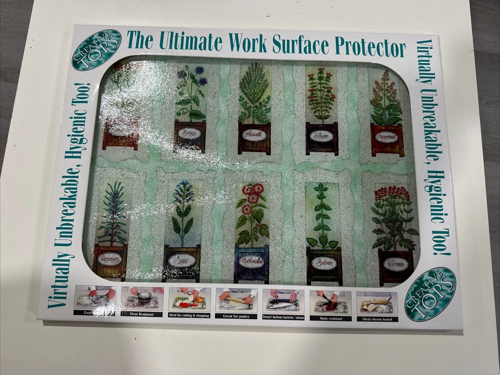 Creative Tops Surface Protector Virtually Unbreakable Hygienic Chopping Board