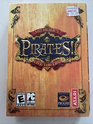 Sid Meier's Pirates! Live the Life PC CD 2004 Atari Rated E Game Deluxe Edition