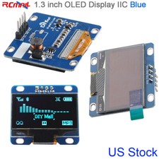 1.3" inch OLED Display Screen Module 128x64 I2C IIC Serial SH1106 Blue US Stock