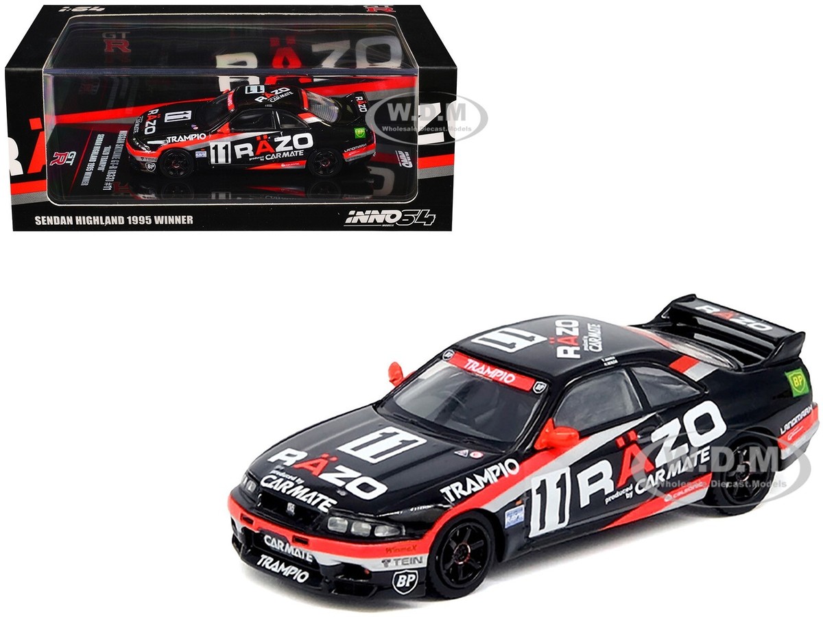 NISSAN SKYLINE GT-R R33 RHD #11 WINNER SEDAN HIGHLAND 1/64 INNO