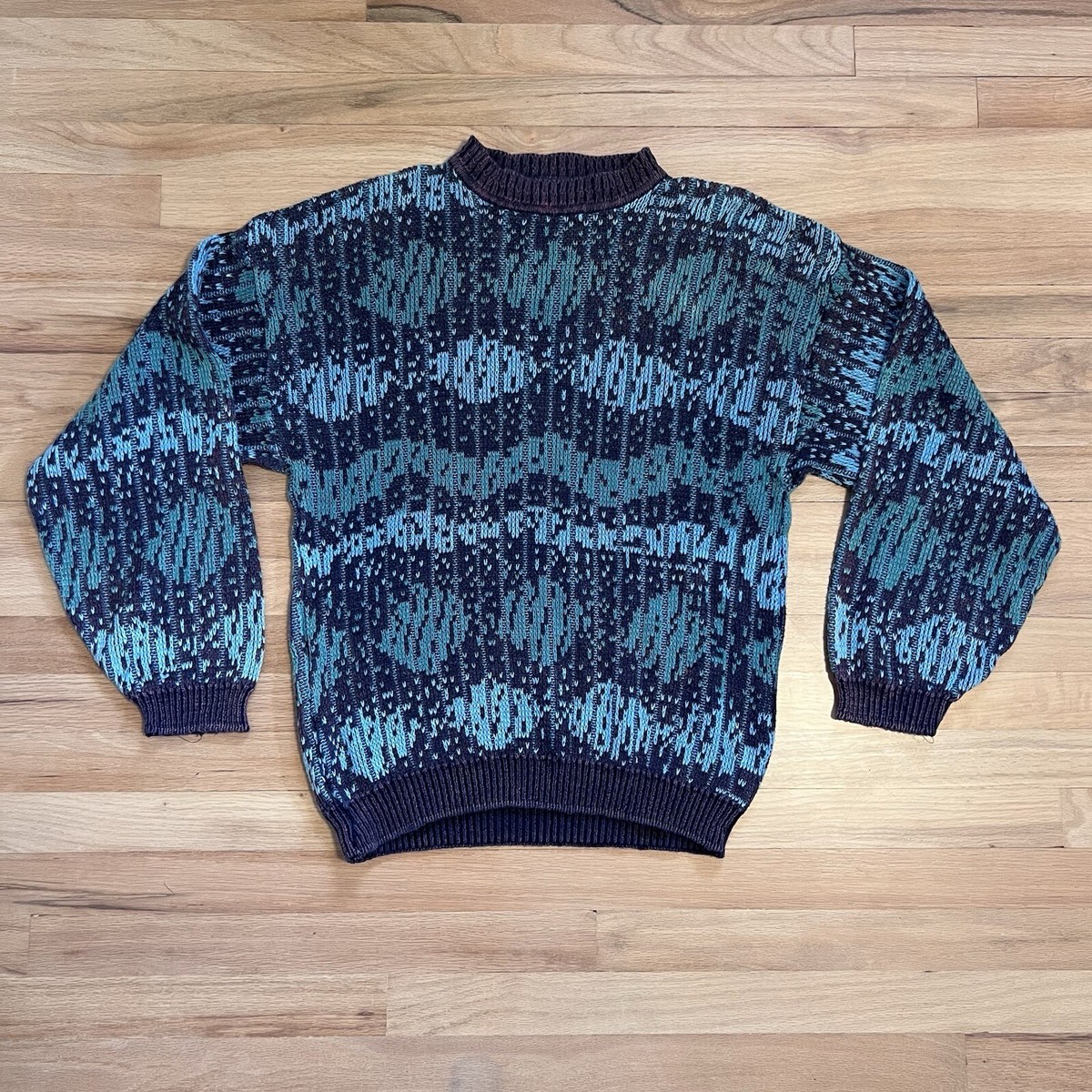 Vintage Retro 80s Cosby Sweater Explosive Saturdays Styling Size L