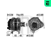 ERA Lichtmaschine Generator 140A 14V FüR VW Passat Variant 2.0 TDI 1.6
