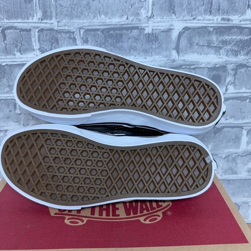 Vans Classic Slip On Checkerboard Black Pewter Shoes Kids Size 2.5 New - Picture 5 of 5