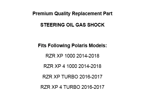 Amortiguador de gas aceite dirección inclinable para Polaris RZR XP 1000 / RZR XP 4 1000 2014-2022 Foto 2 de 2