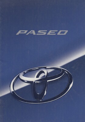 TOYOTA PASEO COUPE Prospekt Brochure AUSTRIA 1996 37