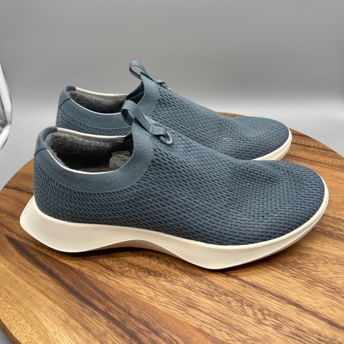 Allbirds TDR Tree Dasher Shoes Mens Size 10.5 Blue Knit Slip On Comfort Sneakers